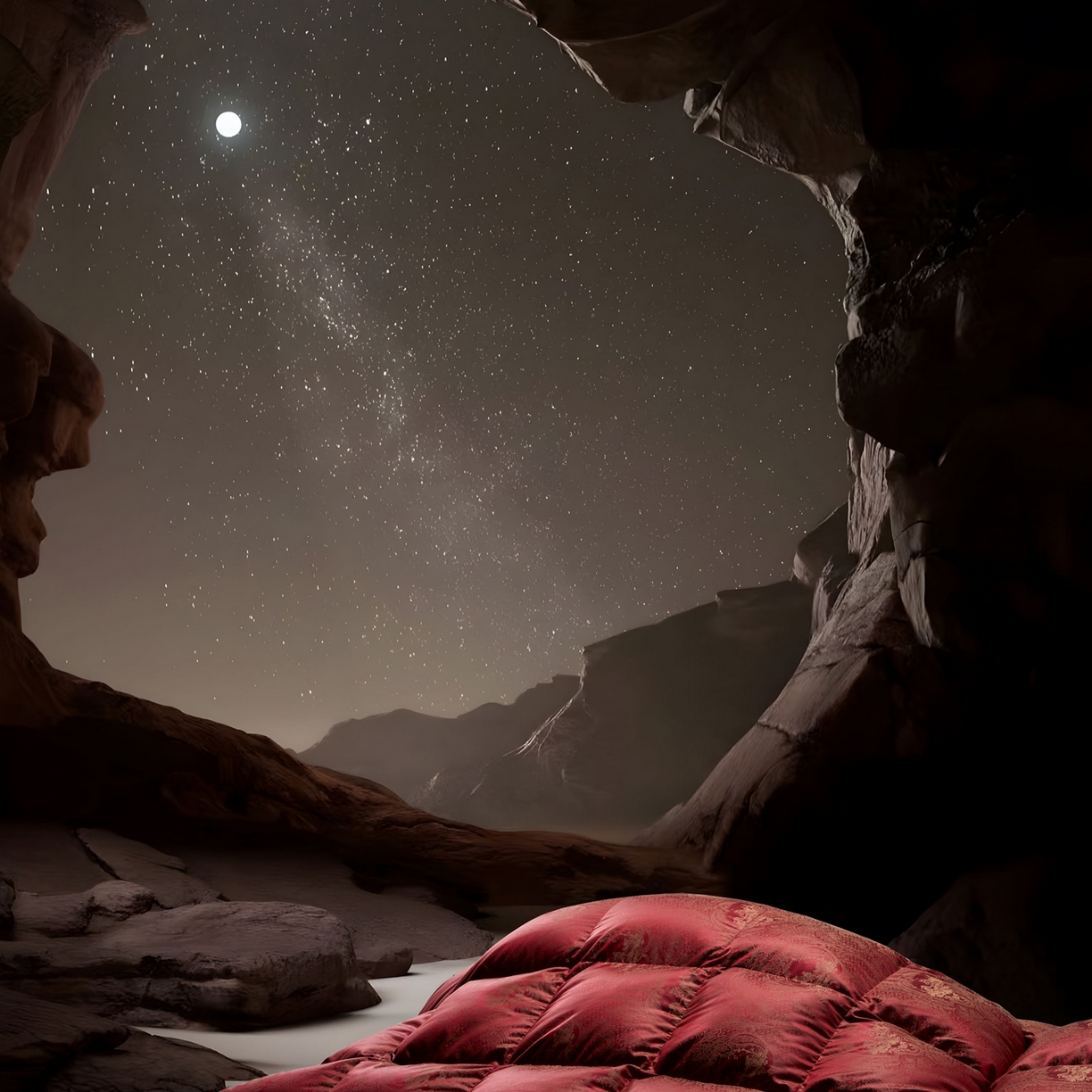 91家纺网 家纺一手货源 找家纺 织梦人羽绒工厂店2025新款羽绒被壳 高精密提花-罗马庄园大红