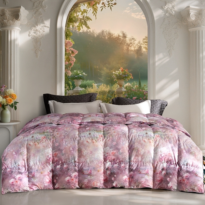 91家纺网 家纺一手货源 找家纺 （总）织梦人羽绒工厂店 2025新款高蓬松羽绒被95鹅绒大牌同款花型