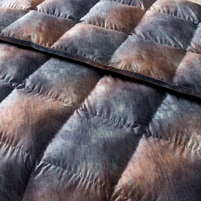 91家纺网 家纺一手货源 找家纺 织梦人羽绒工厂店 2025新款高蓬松羽绒被85鸭绒大牌同款花型 德伦娜