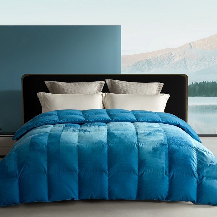 织梦人羽绒工厂店 2025新款高蓬松羽绒被85鸭绒大牌同款花型 秋山晚翠