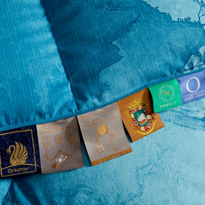 91家纺网 家纺一手货源 找家纺 织梦人羽绒工厂店 2025新款高蓬松羽绒被85鸭绒大牌同款花型 秋山晚翠