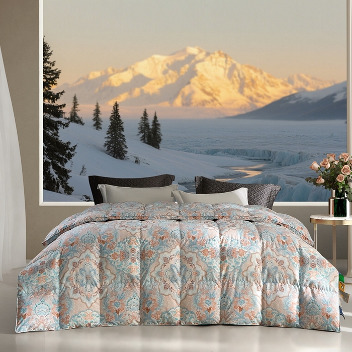 织梦人羽绒工厂店 2025新款高蓬松羽绒被85鸭绒大牌同款花型 尊羽