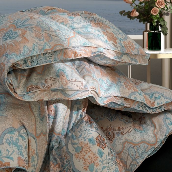 91家纺网 家纺一手货源 找家纺 织梦人羽绒工厂店 2025新款高蓬松羽绒被85鸭绒大牌同款花型 尊羽