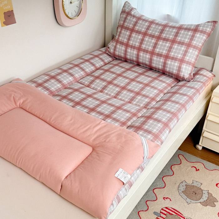 91家纺网 家纺一手货源 找家纺 美宜家 2025新款无印风学生棉花床垫母婴类新疆棉花床垫子软垫家用宿舍床褥垫被单双人出租屋铺底 豆沙红