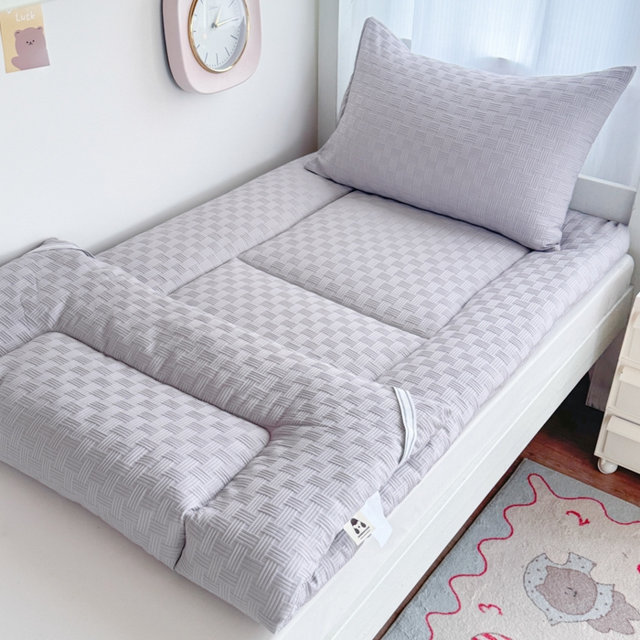 91家纺网 家纺一手货源 找家纺 美宜家 2025新款无印风学生棉花床垫母婴类新疆棉花床垫子软垫家用宿舍床褥垫被单双人出租屋铺底 良品灰