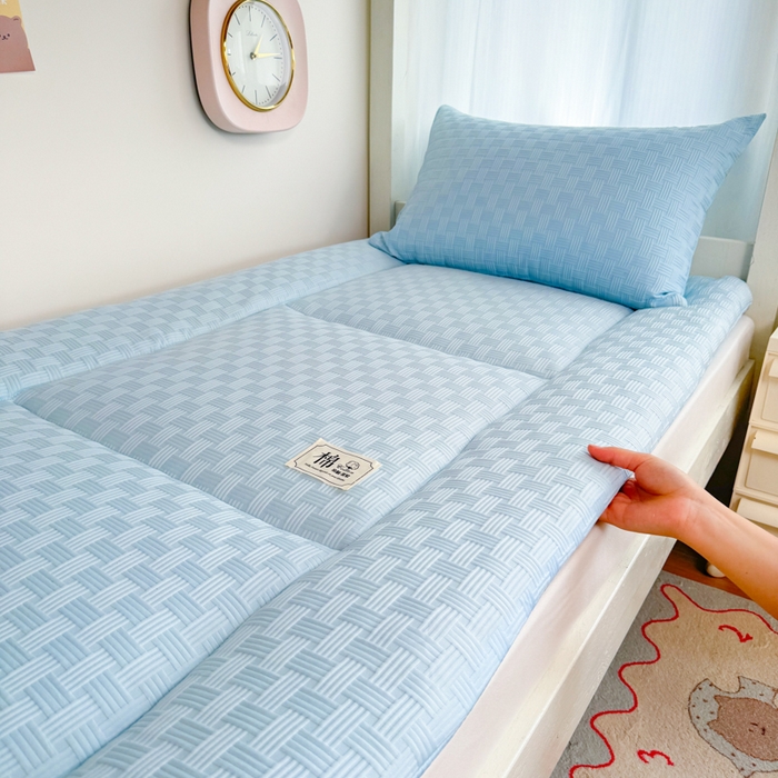 91家纺网 家纺一手货源 找家纺 美宜家 2025新款无印风学生棉花床垫母婴类新疆棉花床垫子软垫家用宿舍床褥垫被单双人出租屋铺底 良品兰