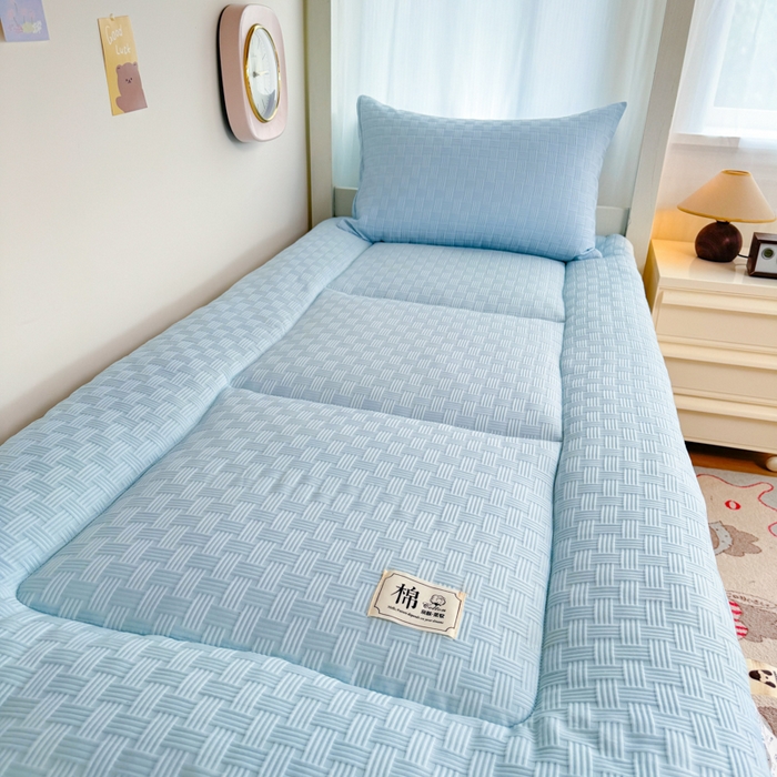 91家纺网 家纺一手货源 找家纺 美宜家 2025新款无印风学生棉花床垫母婴类新疆棉花床垫子软垫家用宿舍床褥垫被单双人出租屋铺底 良品兰