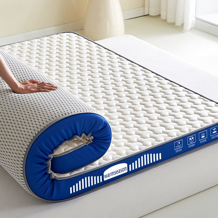 91家纺网 家纺一手货源 找家纺 （总）暖季家纺 暖季家纺 2025新款立体三菱格海绵床垫-成人款