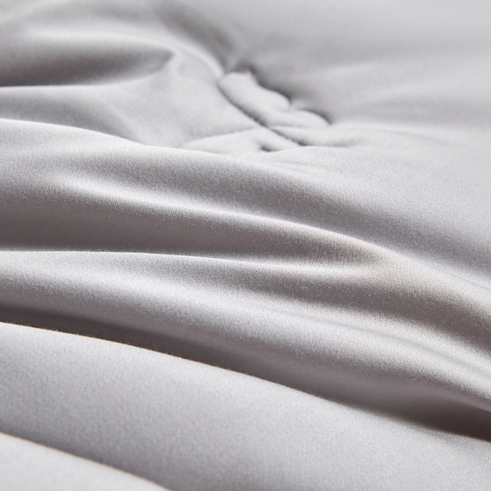 91家纺网 家纺一手货源 找家纺 小牛席业2025新款尚品天丝棉恒温冬被 灰色