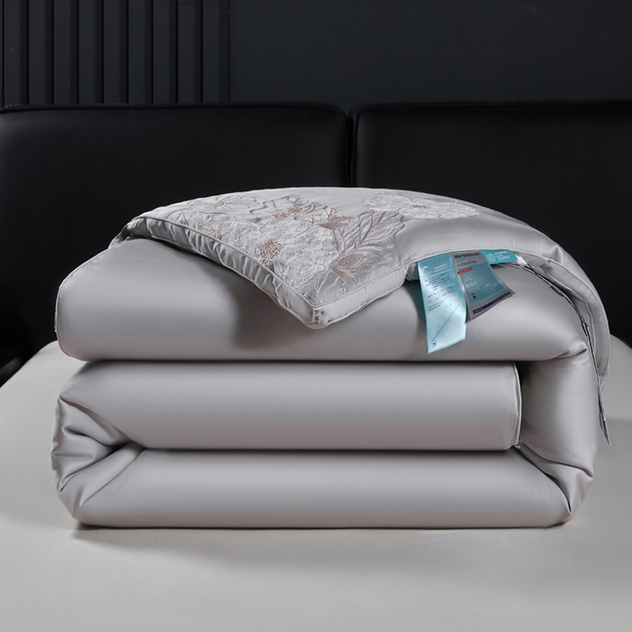 小牛席业2025新款尚品天丝棉恒温冬被 灰色