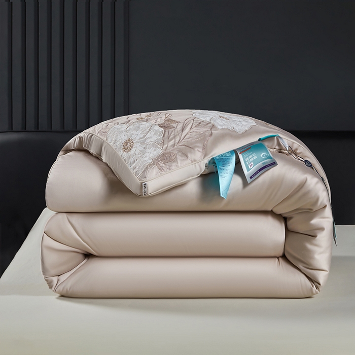 小牛席业2025新款尚品天丝棉恒温冬被 玉色
