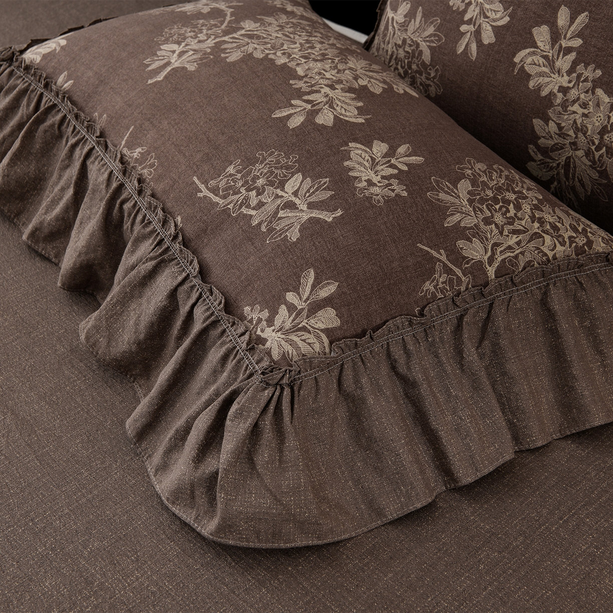 91家纺网 家纺一手货源 找家纺 （总）赛丽雅 2025秋冬新款加厚130克高克重中古复古风磨毛四件套