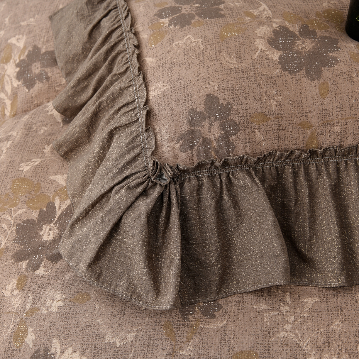 91家纺网 家纺一手货源 找家纺 赛丽雅 2025秋冬新款加厚130克高克重中古复古风磨毛四件套 长安