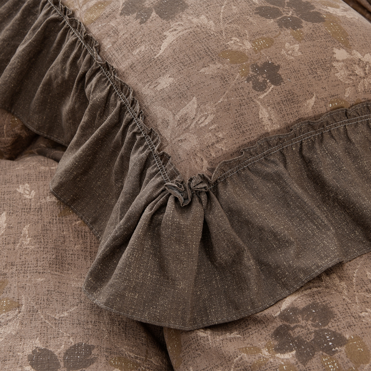 91家纺网 家纺一手货源 找家纺 赛丽雅 2025秋冬新款加厚130克高克重中古复古风磨毛四件套 长安