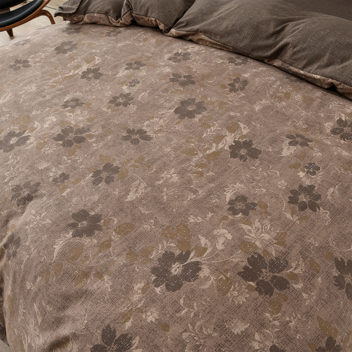 91家纺网 家纺一手货源 找家纺 赛丽雅 2025秋冬新款加厚130克高克重中古复古风磨毛四件套 长安