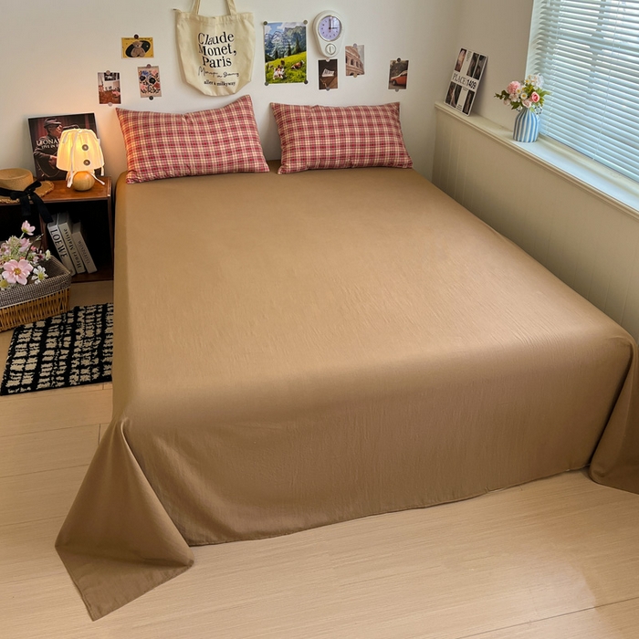 91家纺网 家纺一手货源 找家纺 （总）赛丽雅 2025秋冬新款水洗棉四件套学生宿舍三件套单双人被套和床笠款