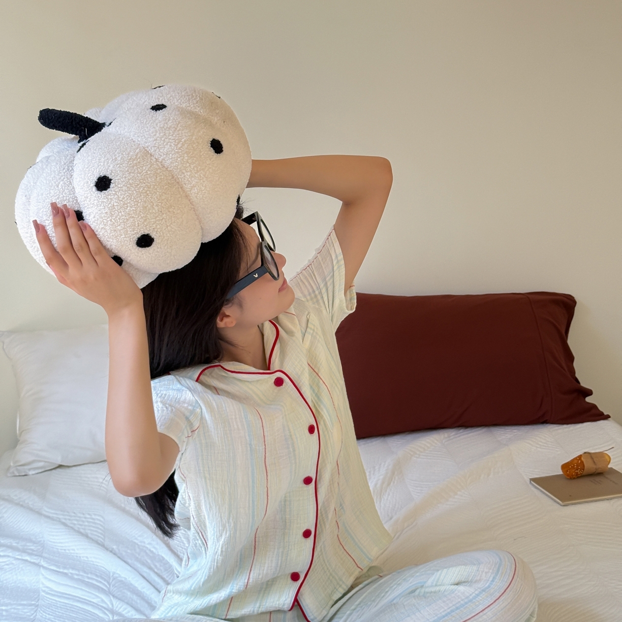 91家纺网 家纺一手货源 找家纺 （总）山舍家居 2025新款全棉纯棉色织双层纱家居服