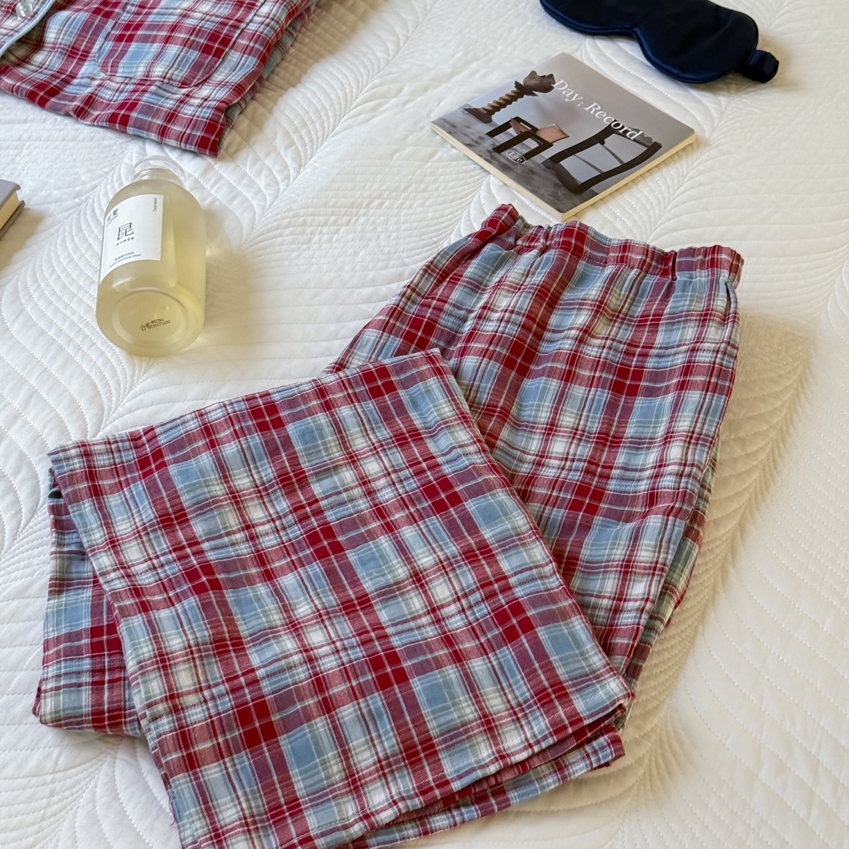 91家纺网 家纺一手货源 找家纺 山舍家居 2025新款全棉纯棉色织双层纱家居服 伦敦晚报