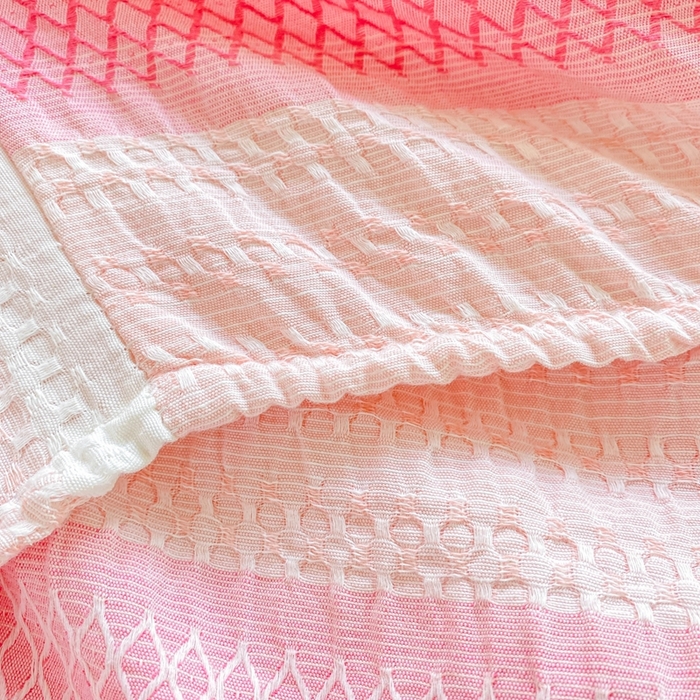 91家纺网 家纺一手货源 找家纺 灰鲸 2025新款全棉纯棉色织提花单床笠 床笠单件 泛歌-粉