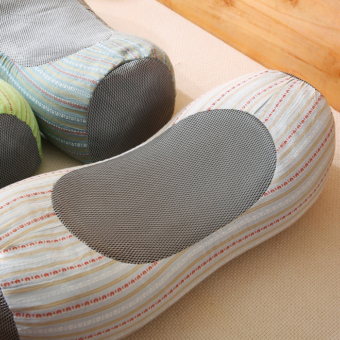 91家纺网 家纺一手货源 找家纺 （总）金牛枕芯 2025新款全棉3d条纹荞麦枕头枕芯圆柱护颈枕