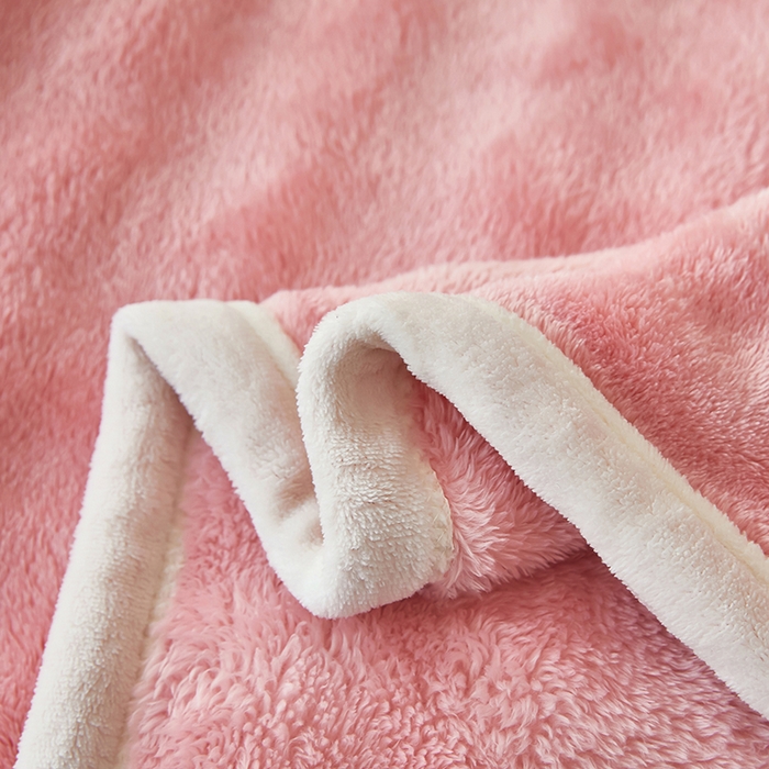91家纺网 家纺一手货源 找家纺 七里香 2025新款A类跨境外贸托卡斯兔毛绒牛奶绒毛毯泡泡毯多功能盖毯 泡泡毯-粉红