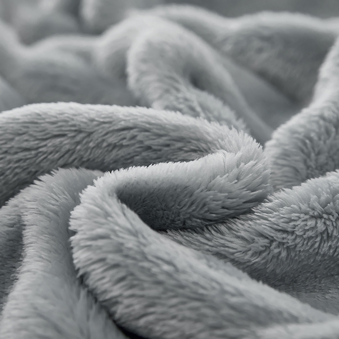 91家纺网 家纺一手货源 找家纺 七里香 2025新款A类跨境外贸托卡斯兔毛绒牛奶绒毛毯泡泡毯多功能盖毯 泡泡毯-浅灰