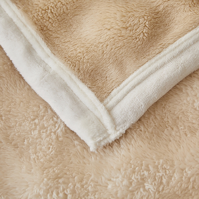 91家纺网 家纺一手货源 找家纺 七里香 2025新款A类跨境外贸托卡斯兔毛绒牛奶绒毛毯泡泡毯多功能盖毯 泡泡毯-米咖