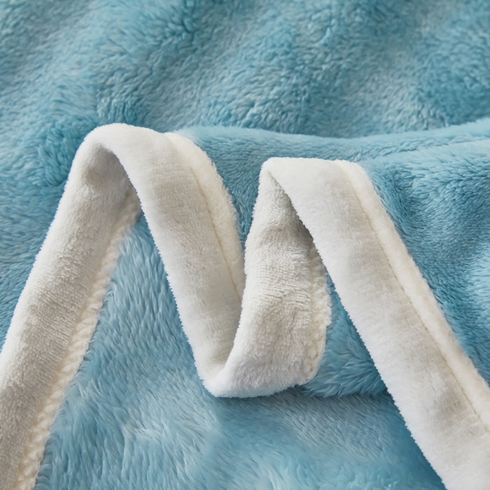 91家纺网 家纺一手货源 找家纺 七里香 2025新款A类跨境外贸托卡斯兔毛绒牛奶绒毛毯泡泡毯多功能盖毯 泡泡毯-蓝色