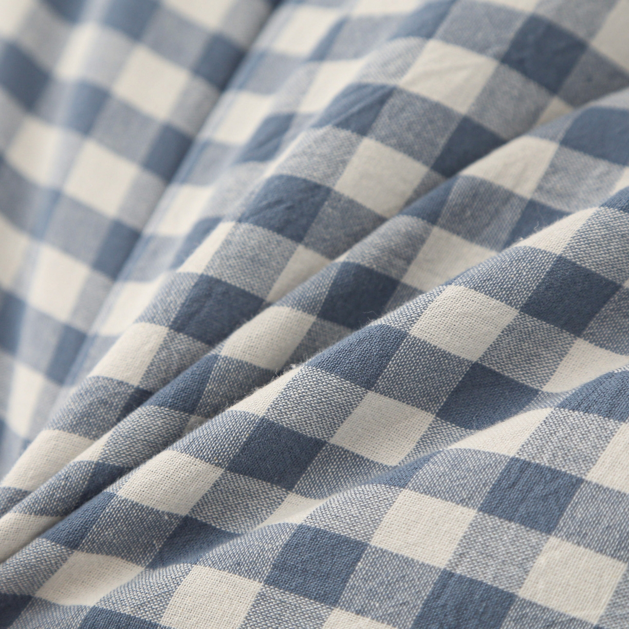 91家纺网 家纺一手货源 找家纺 牛魔王家居 2025新款水洗棉格子冬被春秋被纤维被被子 蓝小格