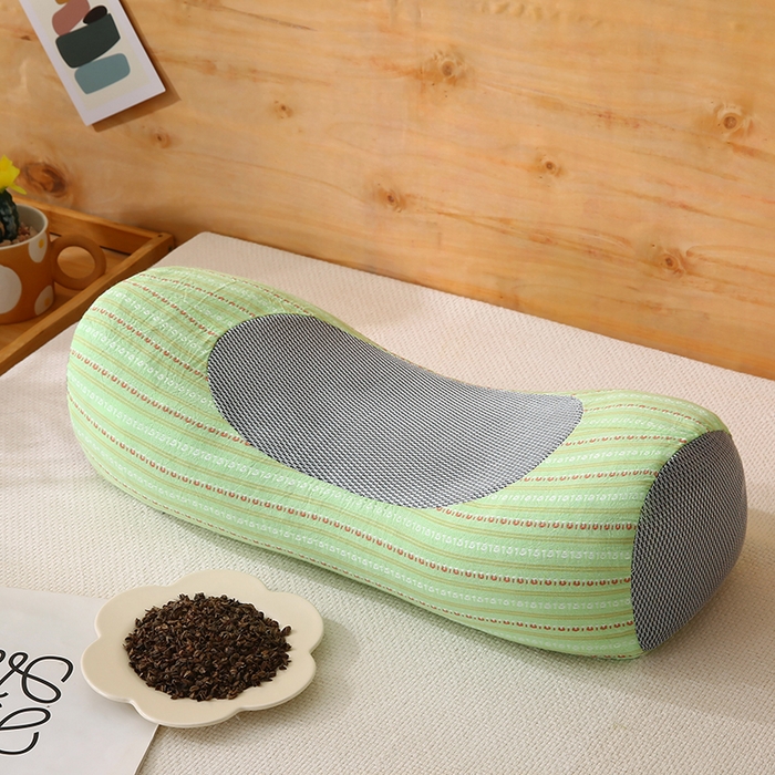 91家纺网 家纺一手货源 找家纺 （总）金牛枕芯 2025新款全棉3d条纹荞麦枕头枕芯圆柱护颈枕