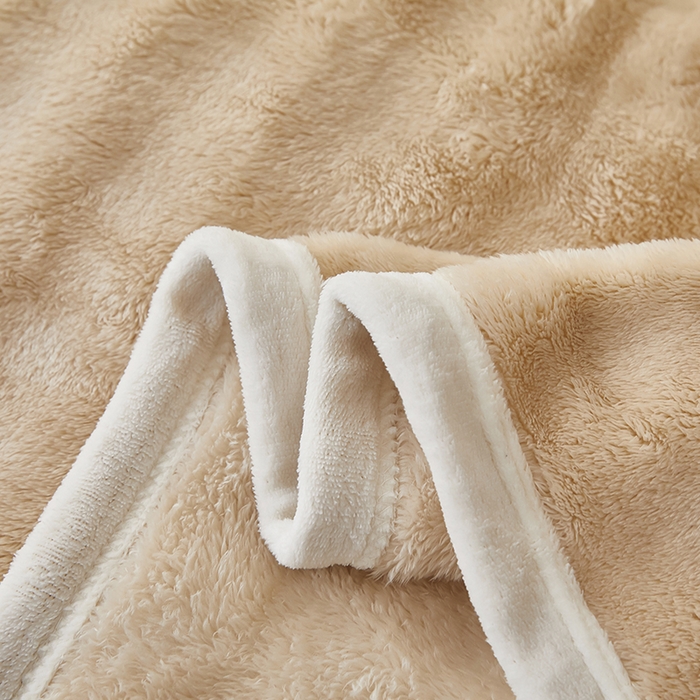 91家纺网 家纺一手货源 找家纺 七里香 2025新款A类跨境外贸托卡斯兔毛绒牛奶绒毛毯泡泡毯多功能盖毯 泡泡毯-米咖