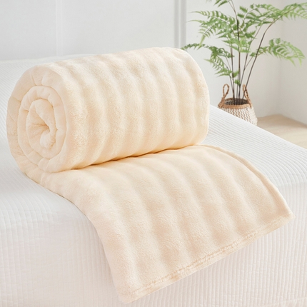 91家纺网 家纺一手货源 找家纺 （总）肖恩毯业 2025新款托斯卡纳兔毛绒炫彩毛毯泡泡绒牛奶绒毯沙发盖毯跨境专供外贸出口可定制尺寸量大可谈