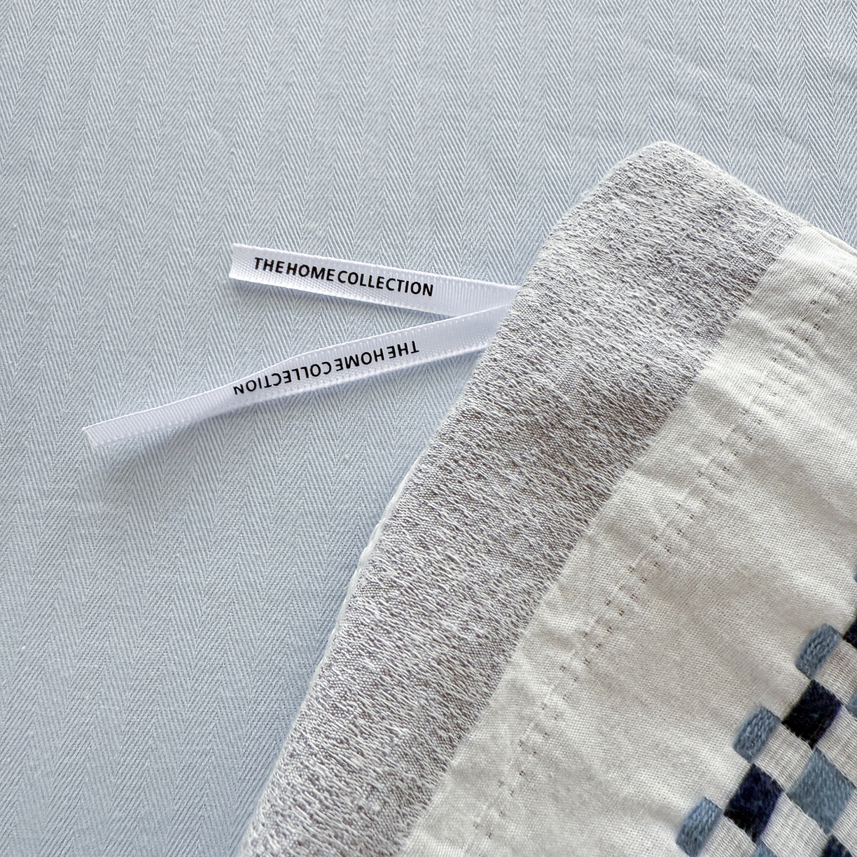 91家纺网 家纺一手货源 找家纺 眠博士 2025新款A类立体穿线提花纯棉四件套 提花股线套件-未来 蓝