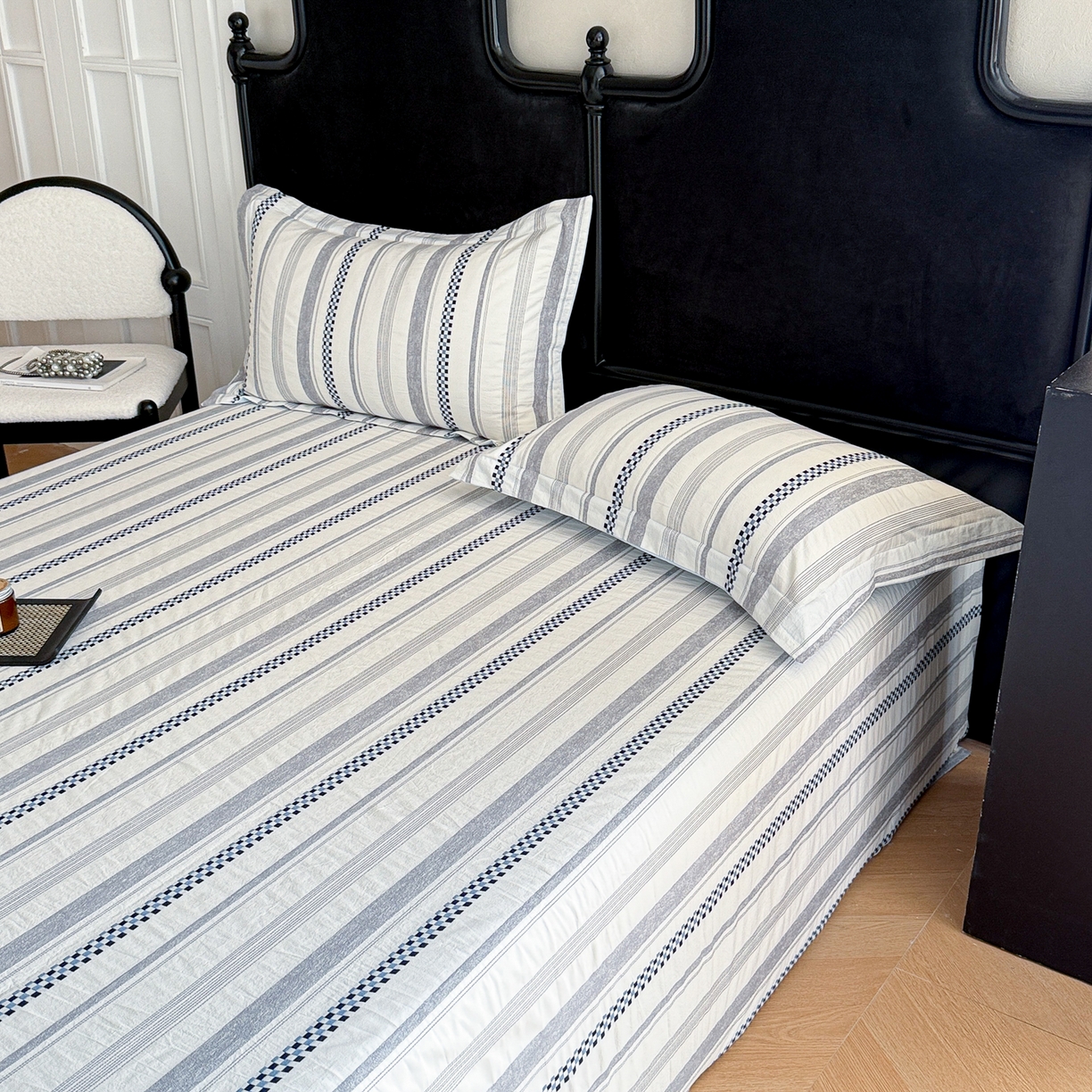 91家纺网 家纺一手货源 找家纺 （总）眠博士 2025新款A类立体穿线提花纯棉单床单