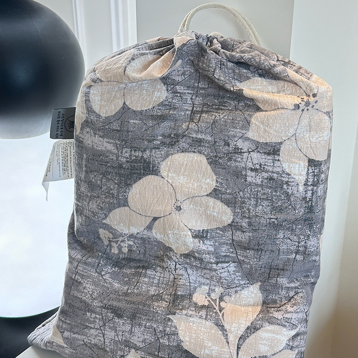 91家纺网 家纺一手货源 找家纺 （总）美丽坊 2025新款仿棉麻亚麻质感复古原麻四件套（配同花色布袋五件套）