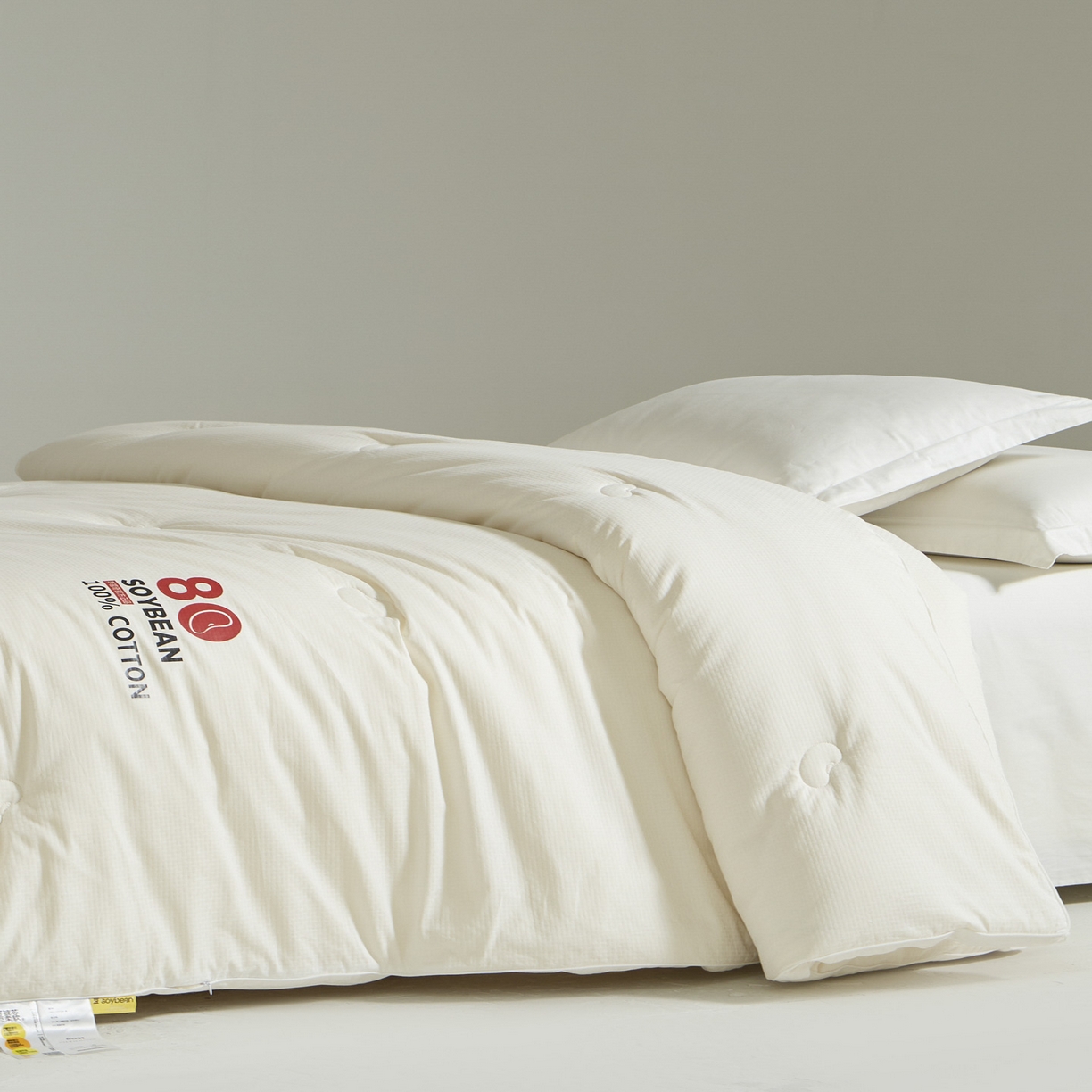 91家纺网 家纺一手货源 找家纺 （总）纪梵茜 2025新款李官奇正品授权80%大豆被全棉纯棉大豆被子被芯全棉冬被-格伦