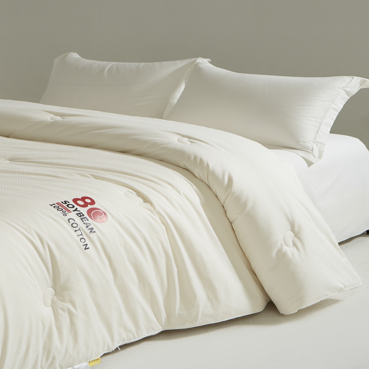 91家纺网 家纺一手货源 找家纺 （总）纪梵茜 2025新款李官奇正品授权80%大豆被全棉纯棉大豆被子被芯全棉冬被-格伦