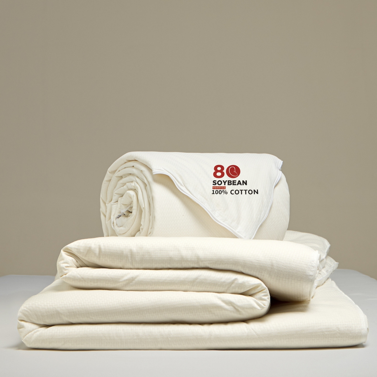 91家纺网 家纺一手货源 找家纺 （总）纪梵茜 2025新款李官奇正品授权80%大豆被子全棉纯棉拉链子母被双胎二合一冬被-格伦,大豆原棉子母被-格伦