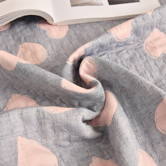 91家纺网 家纺一手货源 找家纺 梦洋家纺 2025新款全棉四层纱多能盖毯毛巾被空调夏被床盖款盖毯 一见倾心