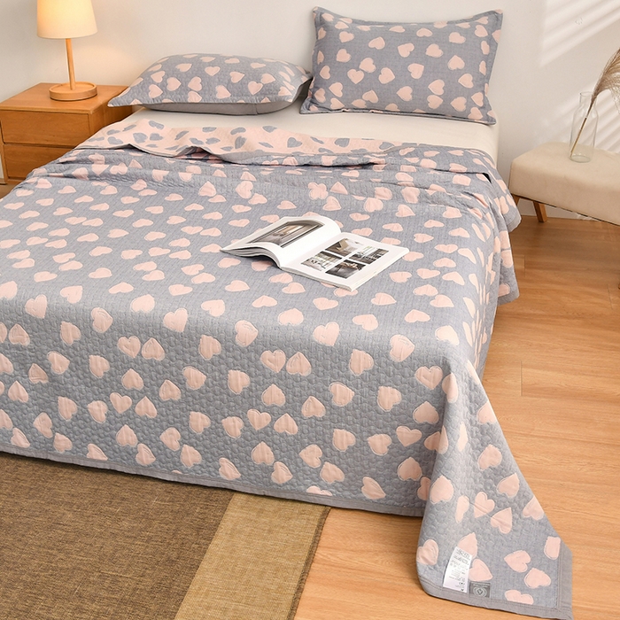 91家纺网 家纺一手货源 找家纺 梦洋家纺 2025新款全棉四层纱多能盖毯毛巾被空调夏被床盖款盖毯 一见倾心