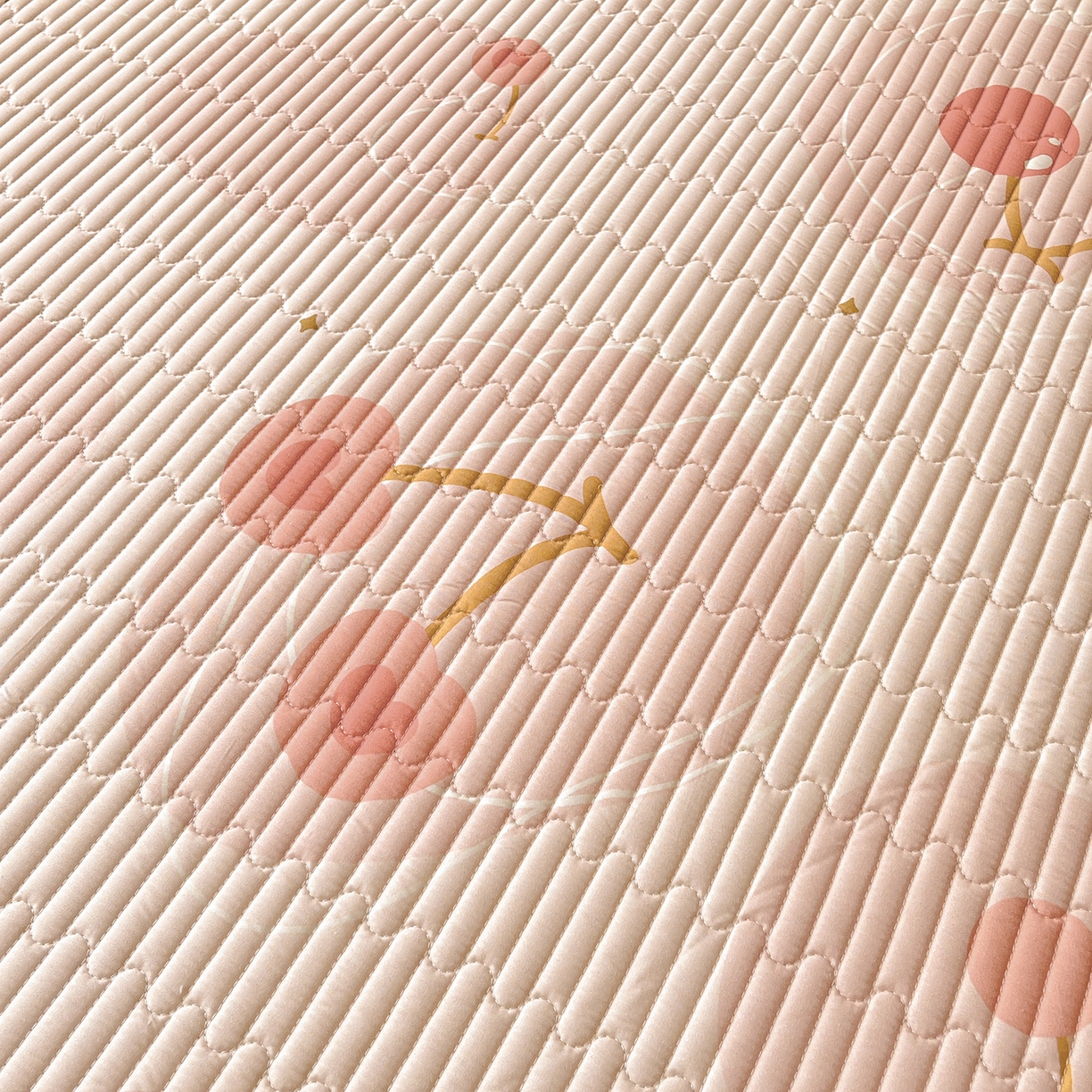 91家纺网 家纺一手货源 找家纺 （总）伊人坊2025新款A类唯美纯棉印花夹棉床笠