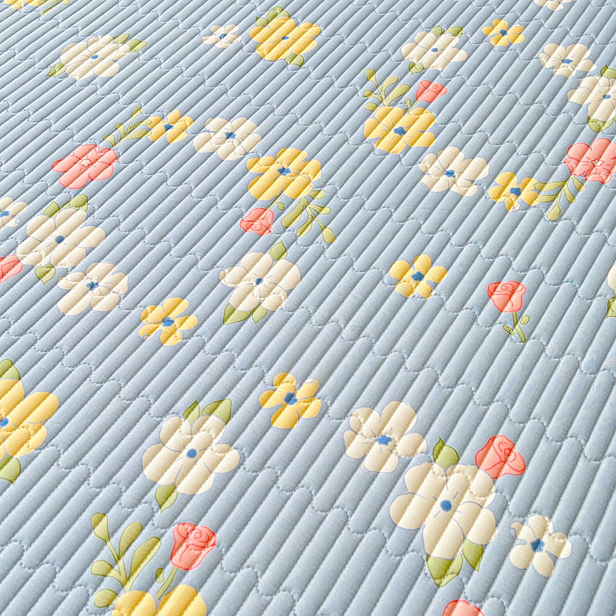 91家纺网 家纺一手货源 找家纺 伊人坊2025新款A类唯美纯棉印花夹棉床笠 纯棉+梦中花语