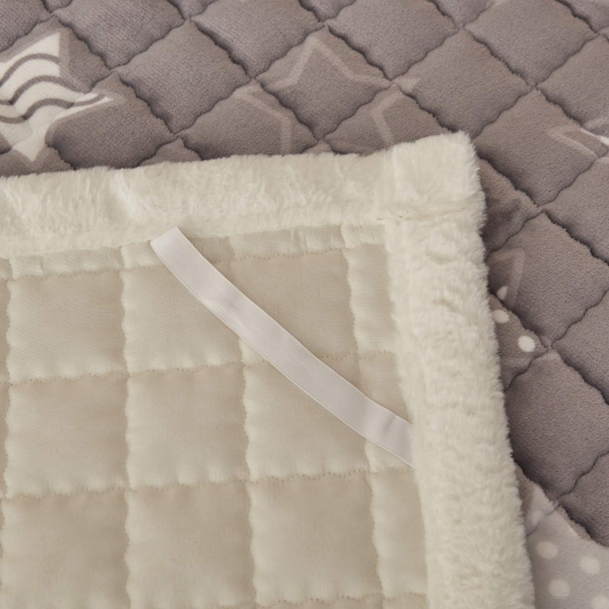 91家纺网 家纺一手货源 找家纺 东宇床垫 2025新款A类牛奶绒印花直角防滑床垫床褥三件套-成人款 星辰璀璨