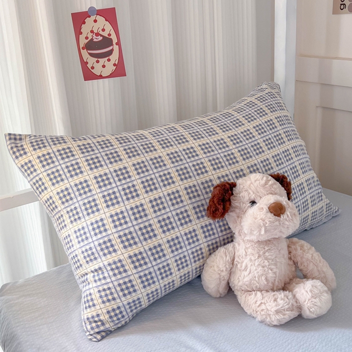 91家纺网 家纺一手货源 找家纺 玉海棠家纺 2025新款云感双层纱提花学生宿舍三件套上下铺三件套 定格时光