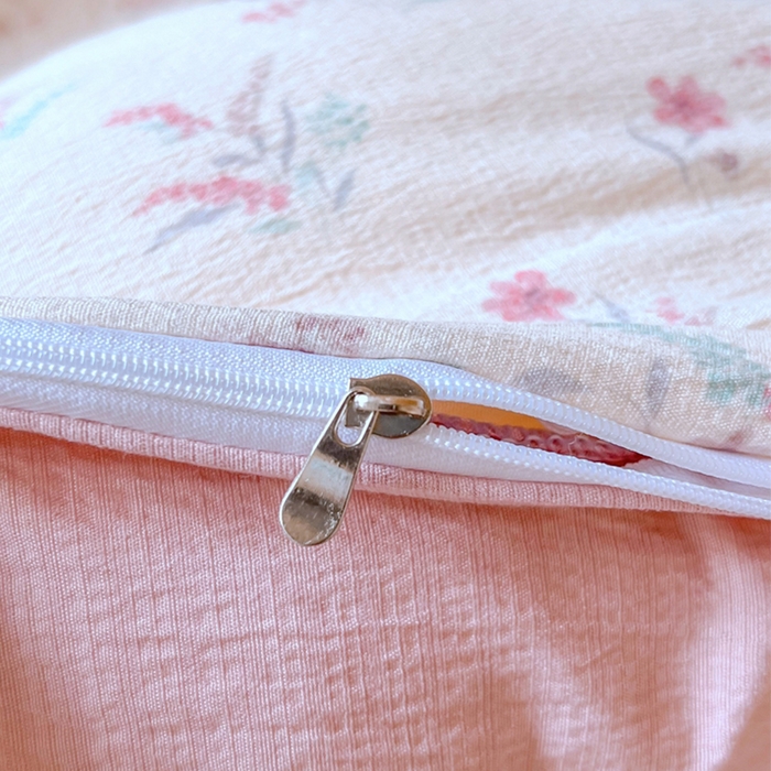 91家纺网 家纺一手货源 找家纺 玉海棠家纺 2025新款云感双层纱提花学生宿舍三件套上下铺三件套 大麦