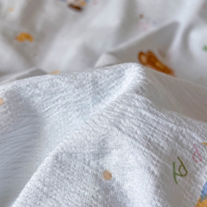 91家纺网 家纺一手货源 找家纺 玉海棠家纺 2025新款云感双层纱提花学生宿舍三件套上下铺三件套 动物狂欢会蓝