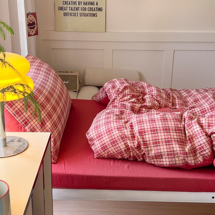 91家纺网 家纺一手货源 找家纺 玉海棠家纺 2025新款云感双层纱提花学生宿舍三件套上下铺三件套 幻境