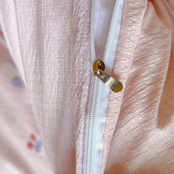 91家纺网 家纺一手货源 找家纺 玉海棠家纺 2025新款云感双层纱提花学生宿舍三件套上下铺三件套 三丽家族