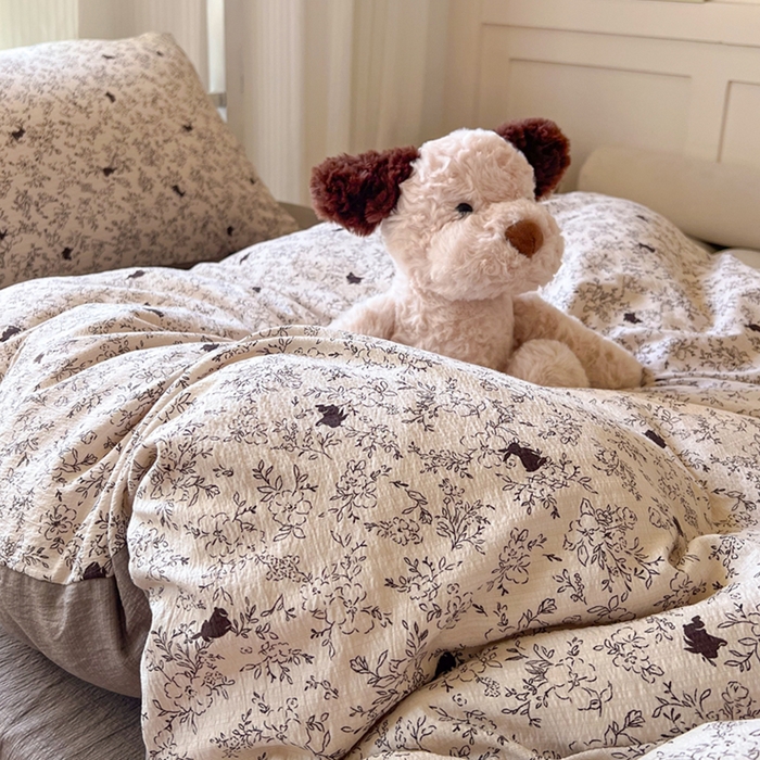 91家纺网 家纺一手货源 找家纺 玉海棠家纺 2025新款云感双层纱提花学生宿舍三件套上下铺三件套 维西格