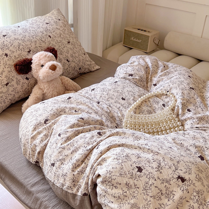 91家纺网 家纺一手货源 找家纺 玉海棠家纺 2025新款云感双层纱提花学生宿舍三件套上下铺三件套 维西格